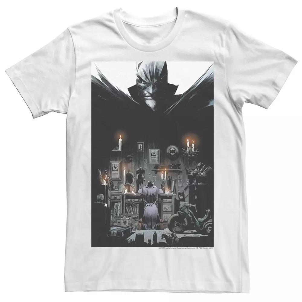 Men's Batman Joker's Hideout Poster Tee, Size: Large, White Product Image