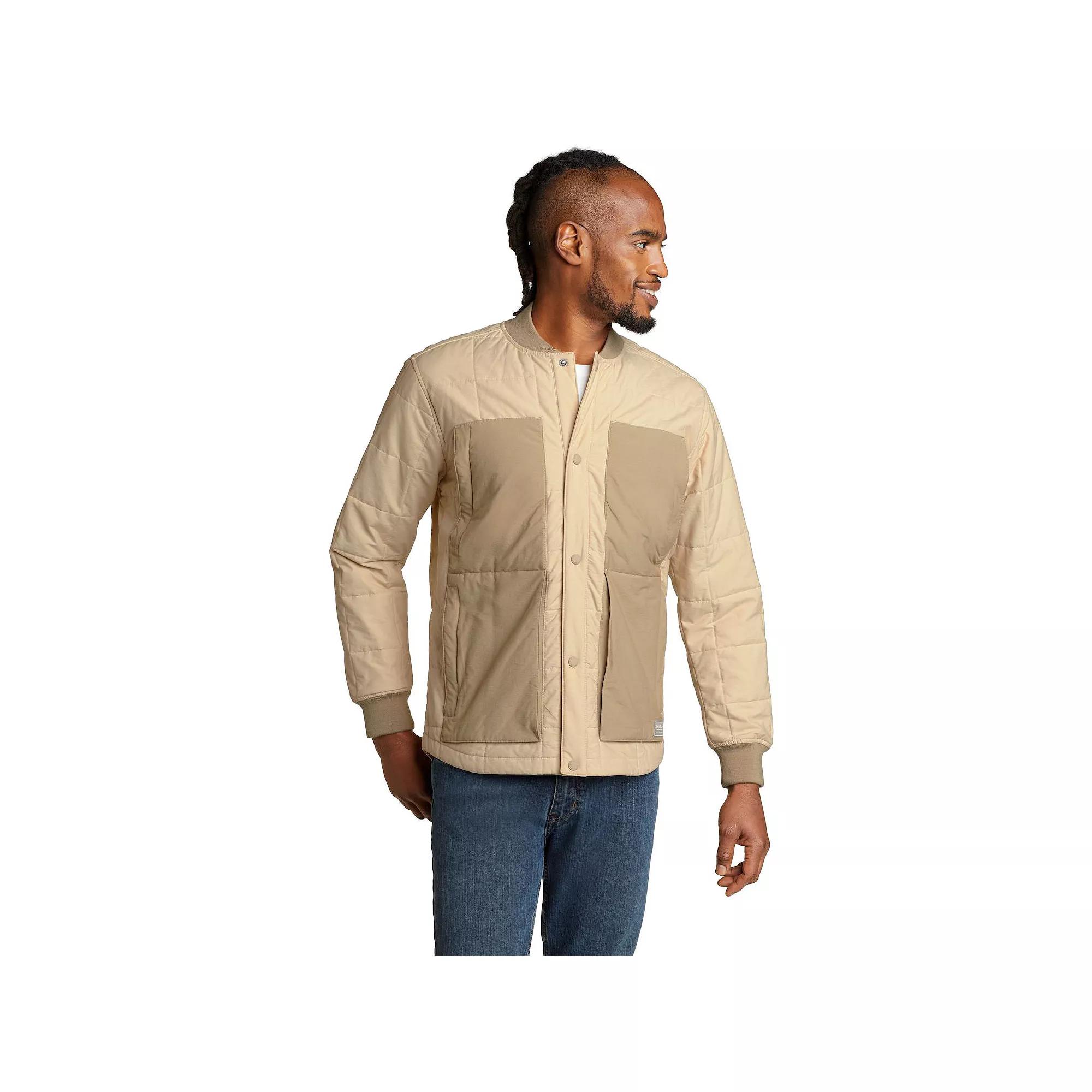 Men's Eddie Bauer Cedar Snap Jacket, Size: Large, Beige Product Image
