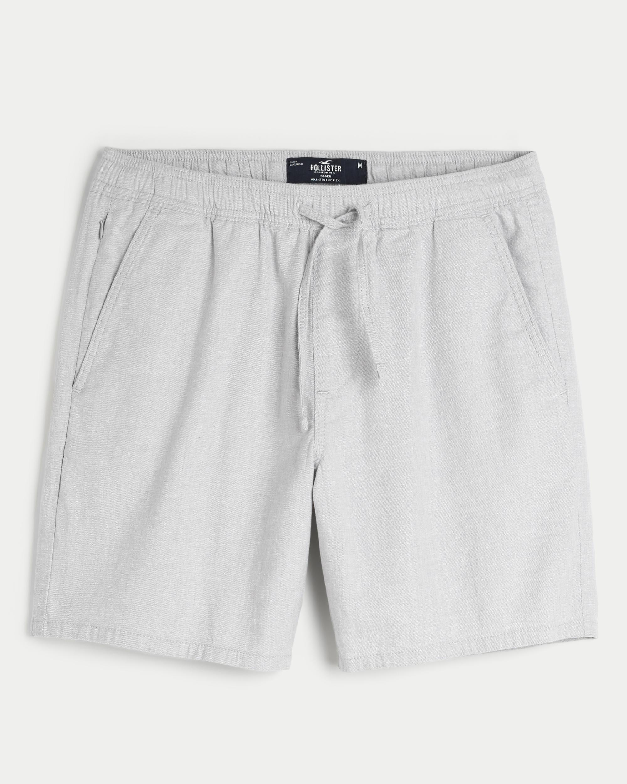 Linen-Blend Pull-On Shorts 7" Product Image