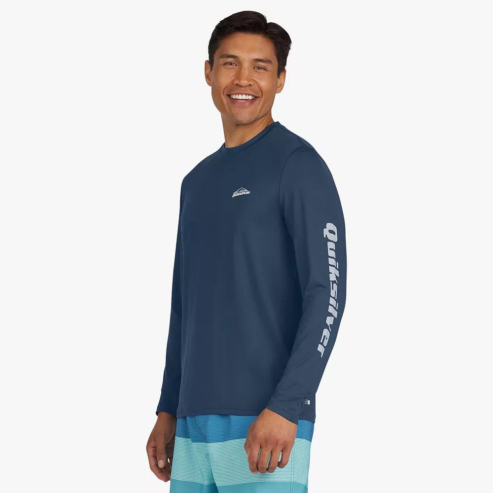 Men's Quiksilver UPF 50 Long Sleeve Surf Tee, Size: Small, Blue Blazer Product Image
