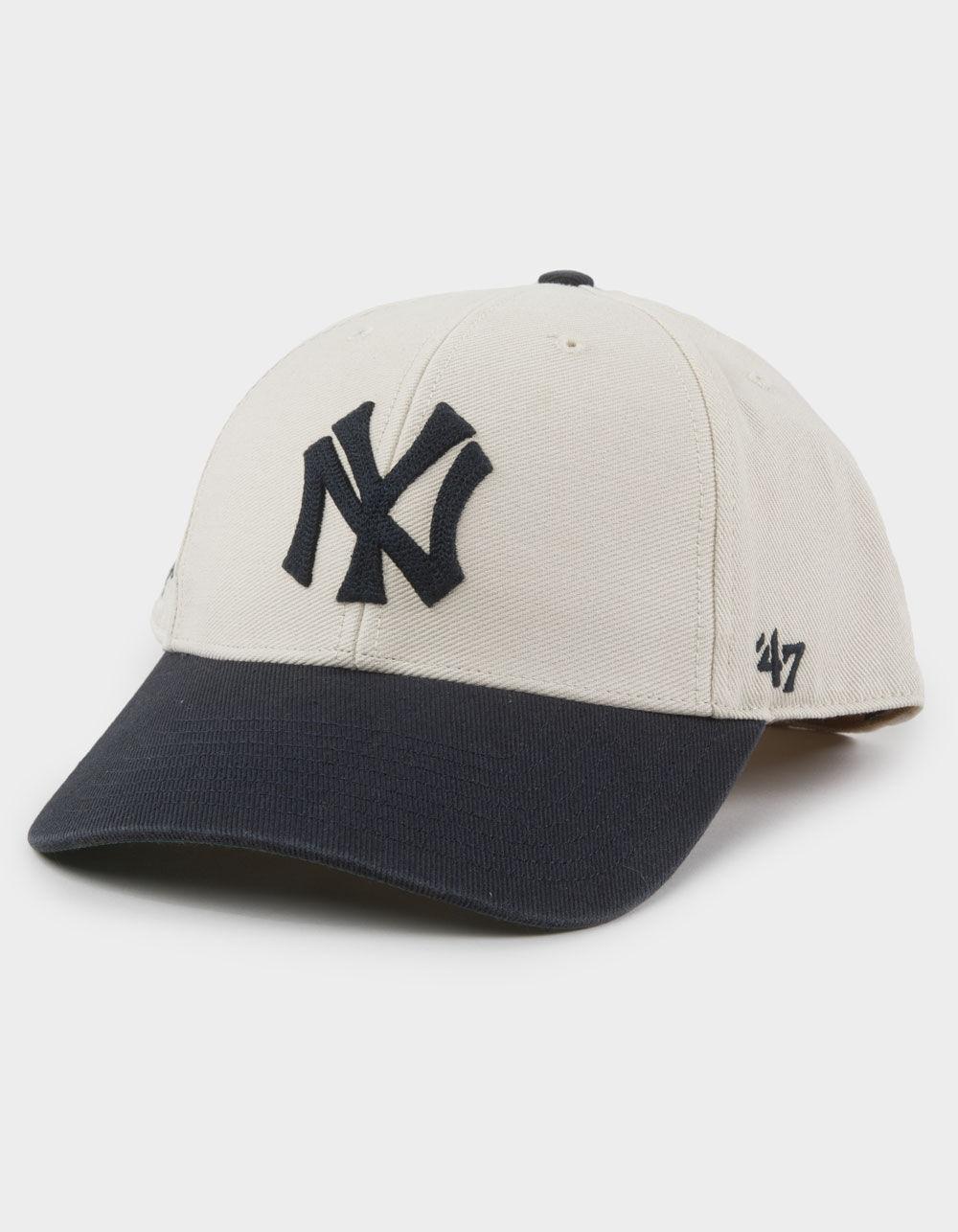 47 BRAND New York Yankees Cooperstown Fairfield '47 MVP Snapback Hat - Cream Combo Product Image