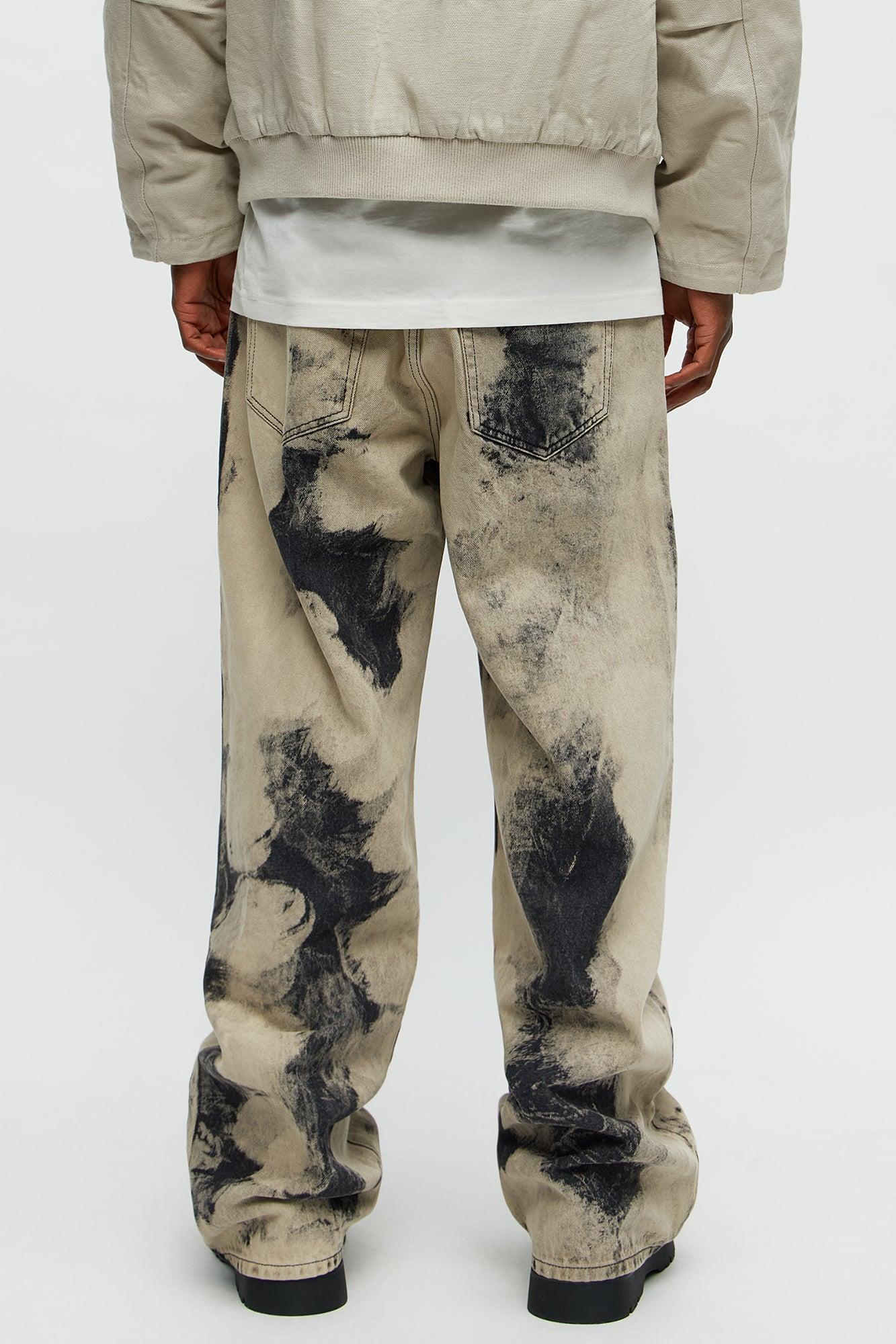 Shadow Fade Baggy Jeans - Grey/Smoke Product Image