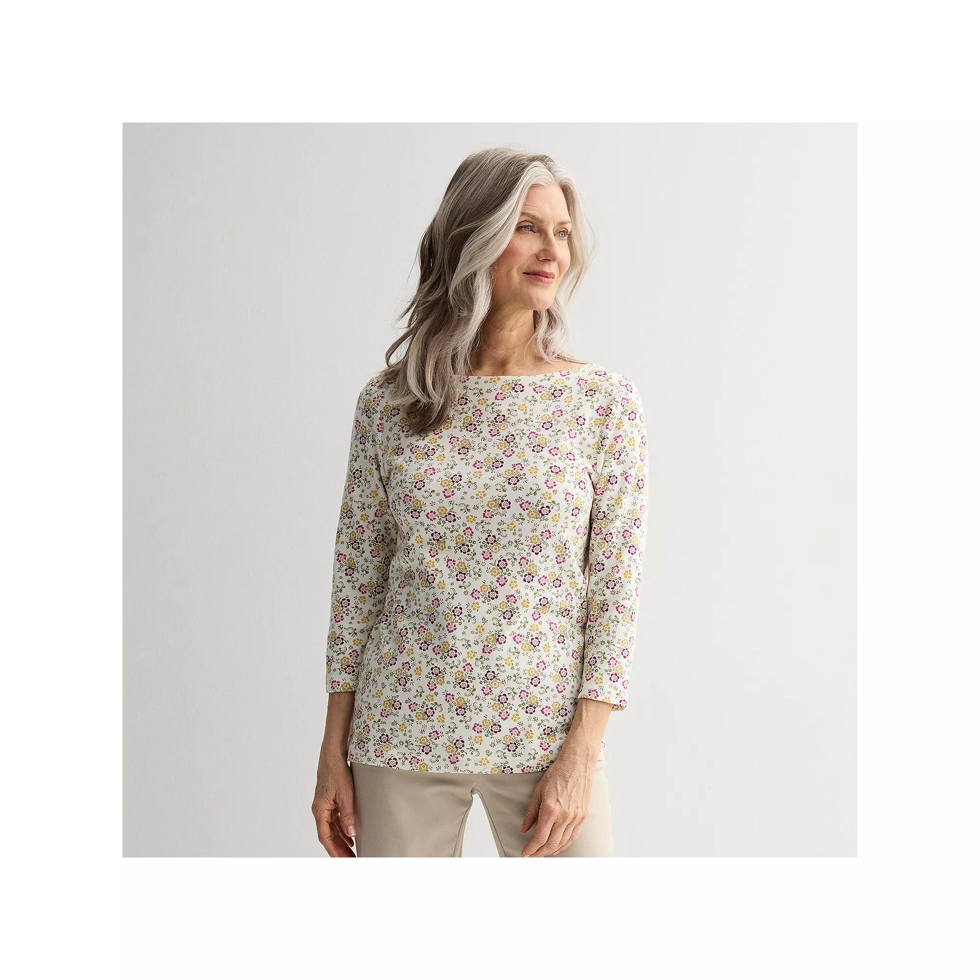 Women's Croft & Barrow® Boatneck Top,  Product Image