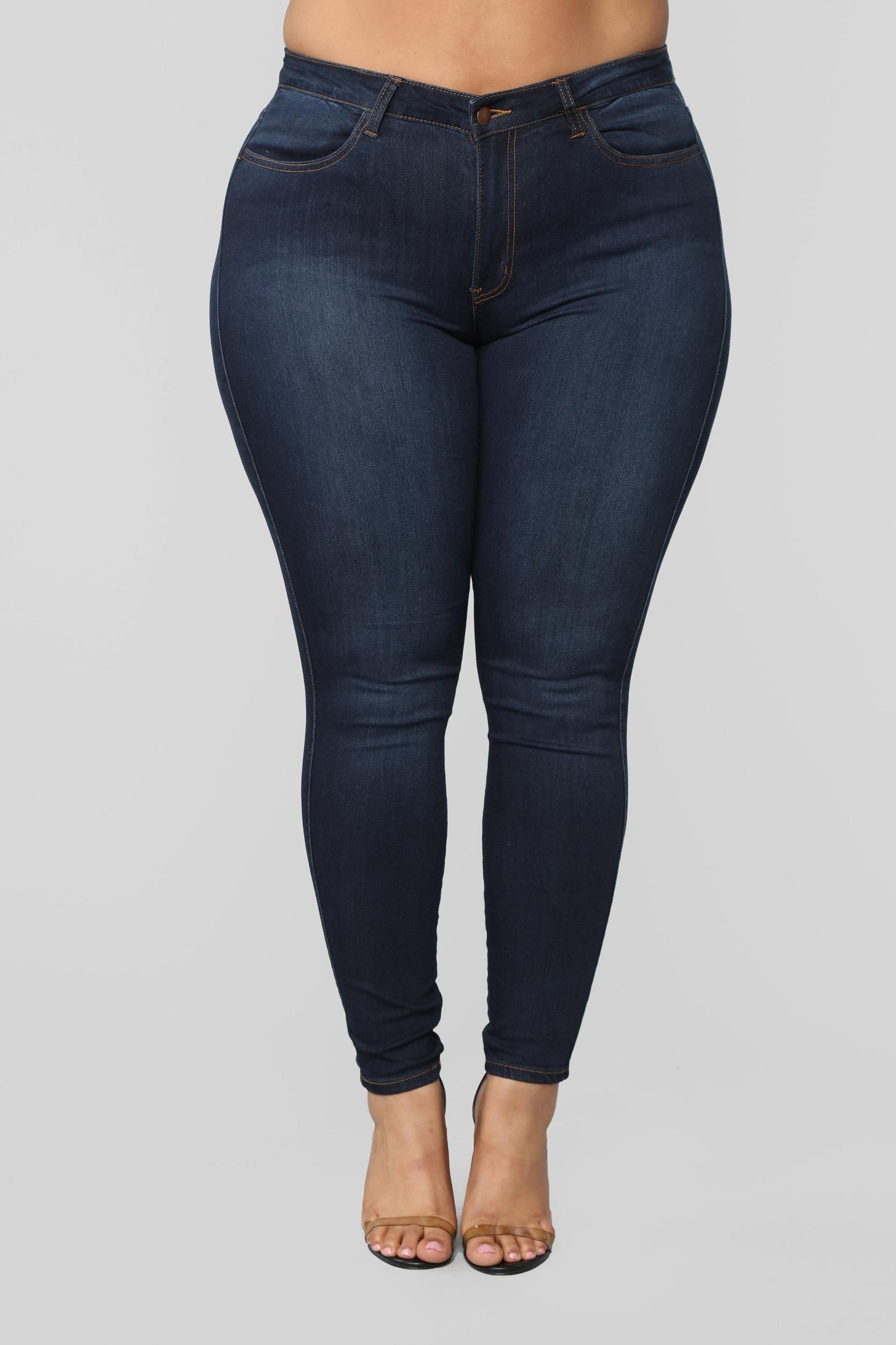 Classic Mid Rise Skinny Jeans - Dark Denim Product Image