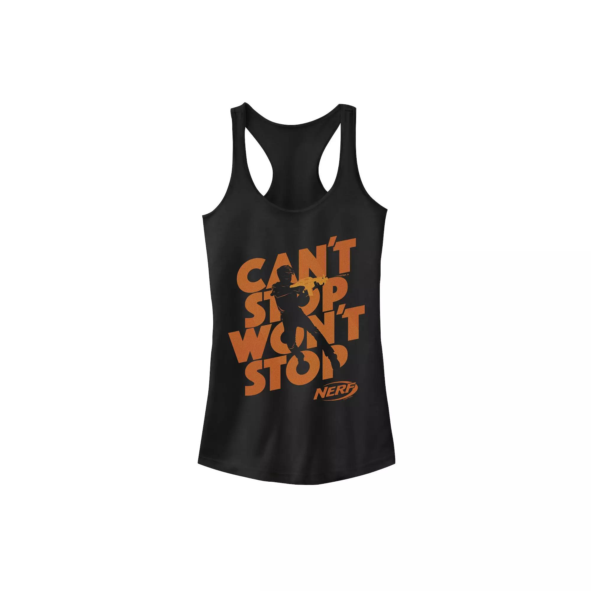 Juniors' Trust Yourself Graphic Tank Top, Girl's, Size: Large, Black Product Image