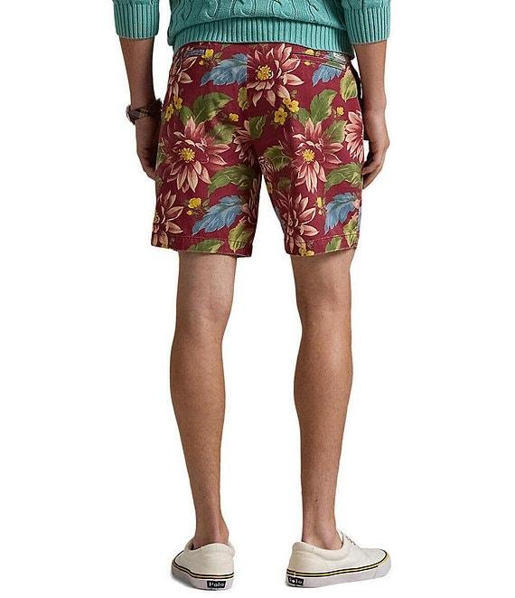 Polo Ralph Lauren Classic Fit Floral Twill 8#double; Inseam Shorts Product Image