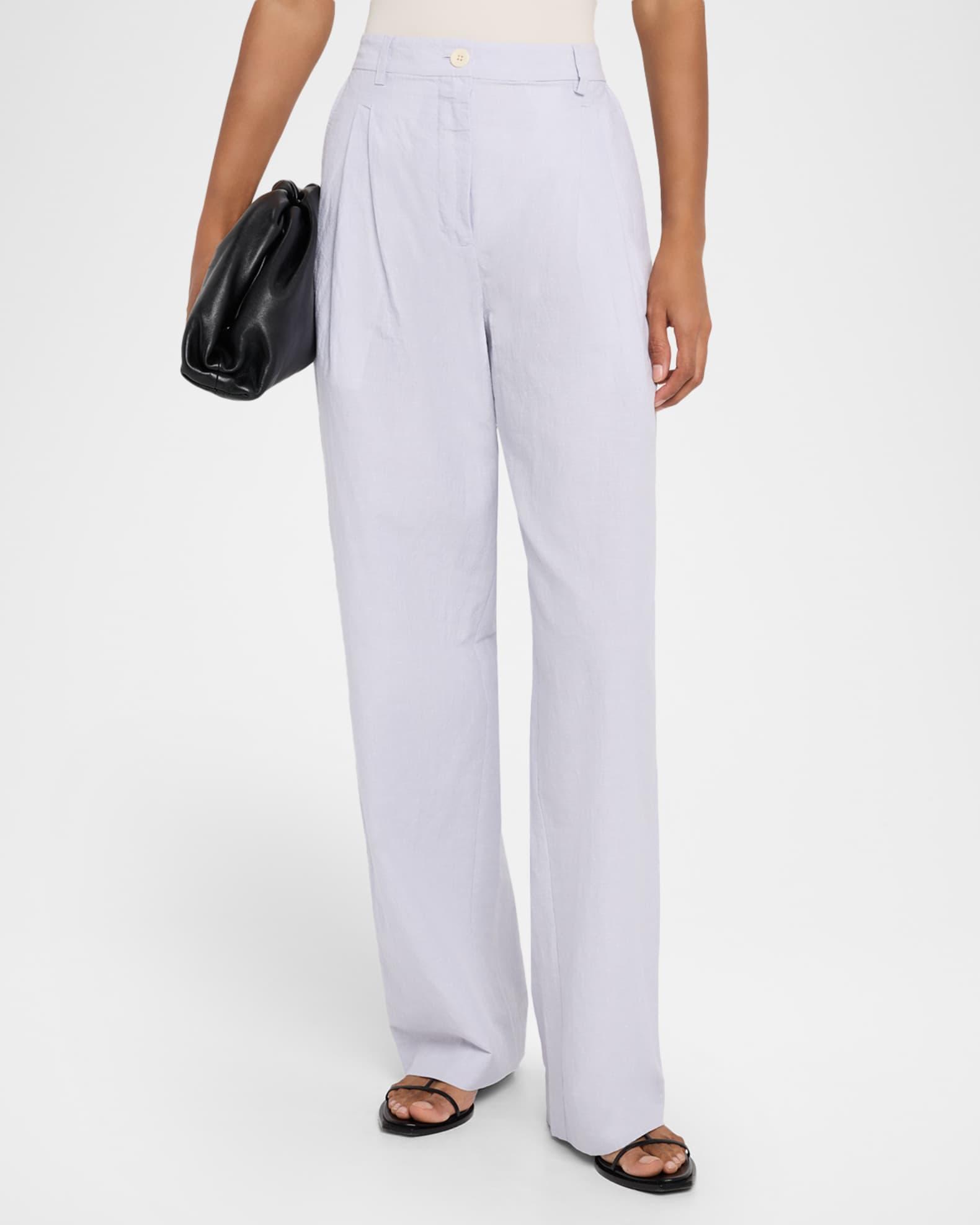 Eleanor High-Rise Linen Pants Product Image