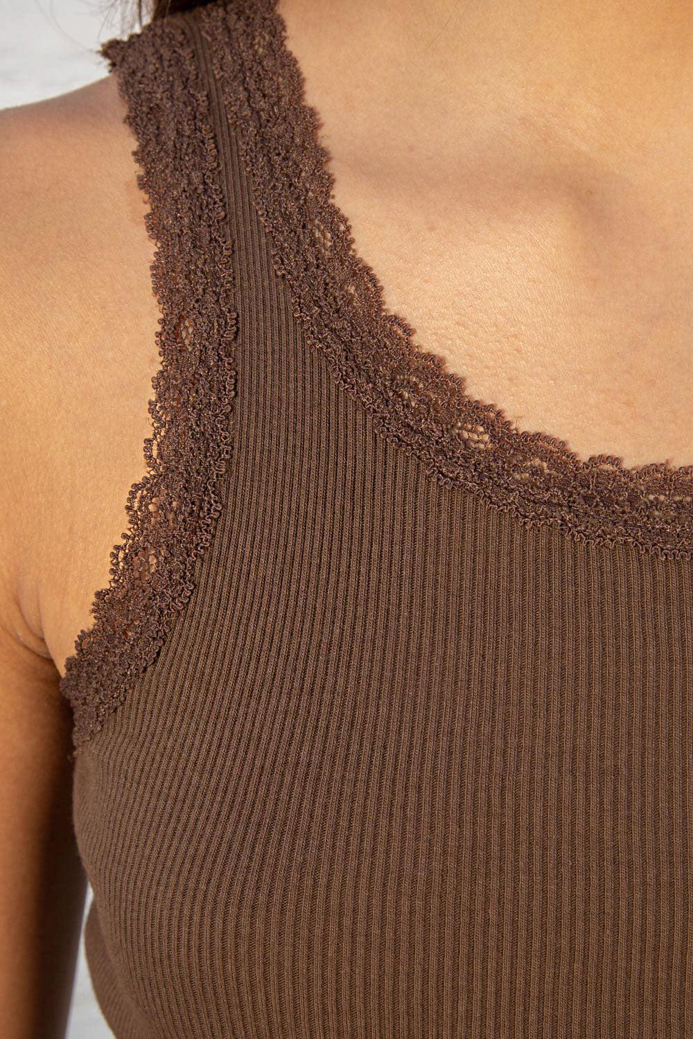 Ronnie Rib Lace Tank Product Image