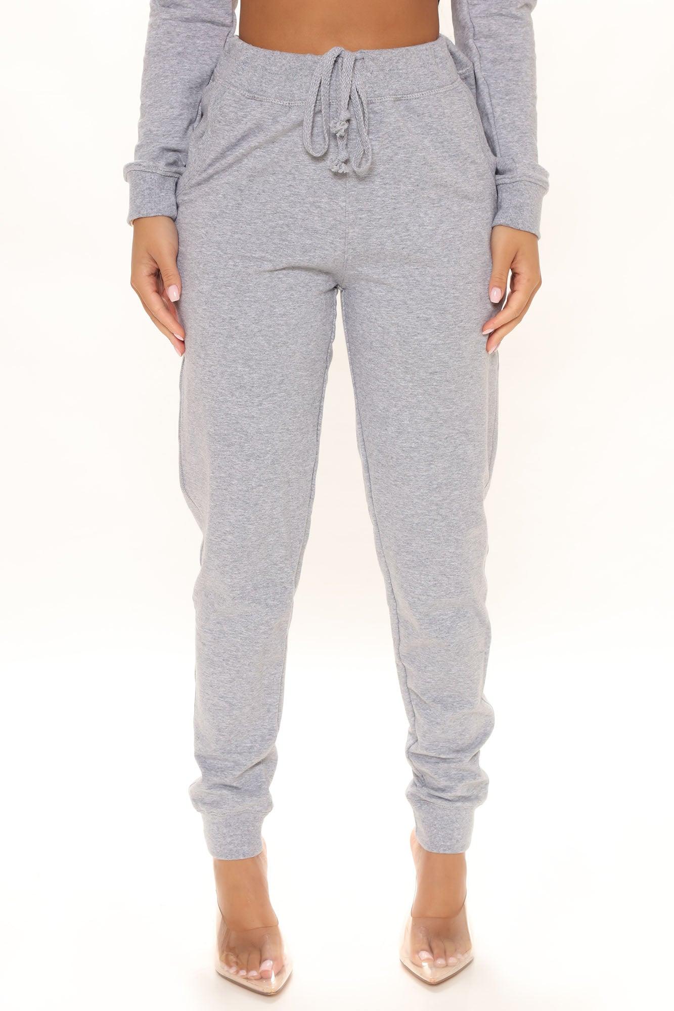 Latest And Greatest French Terry Jogger - Heather Grey Product Image