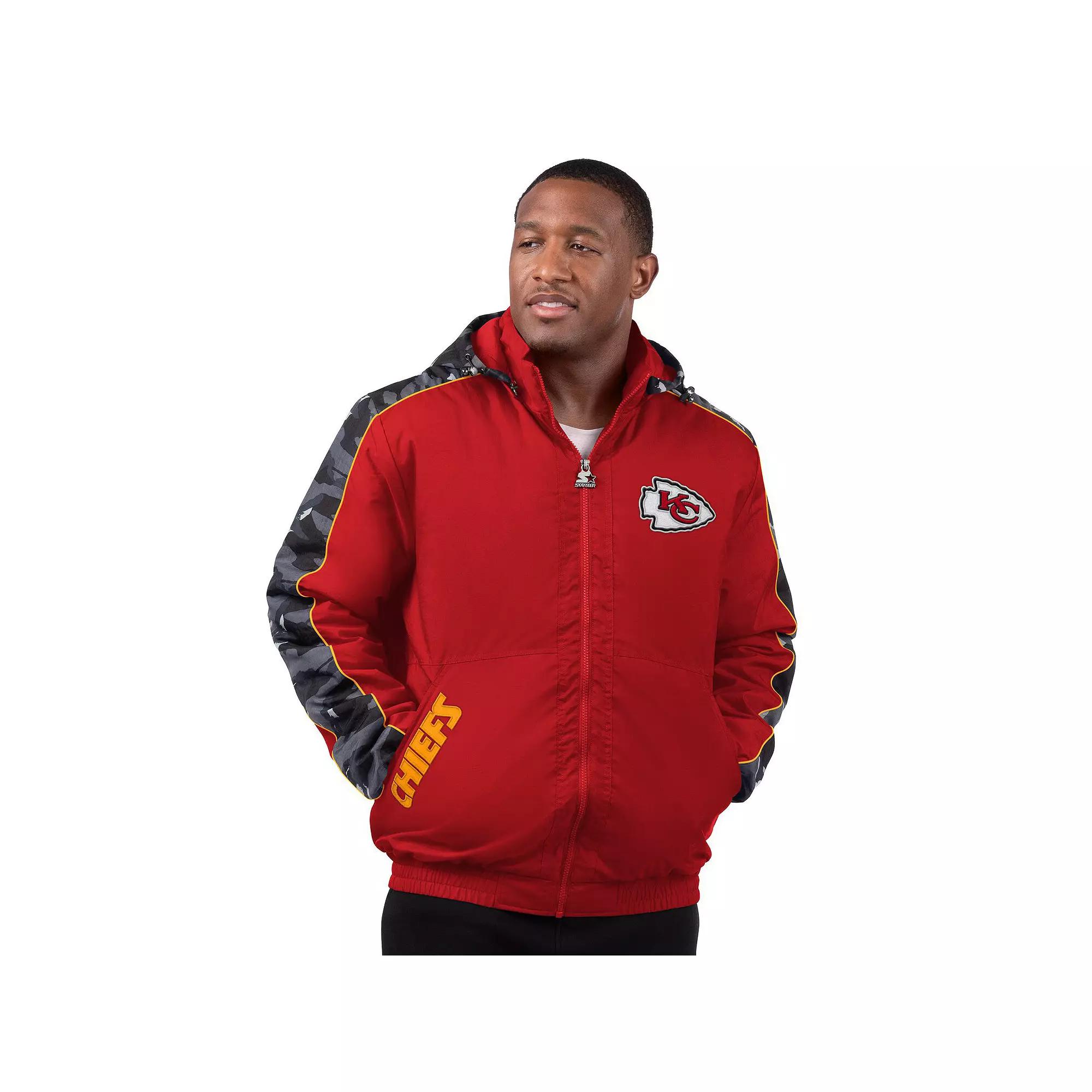 Men's Starter Red Kansas City Chiefs Thursday Night Gridiron Full-Zip Jacket,  Product Image