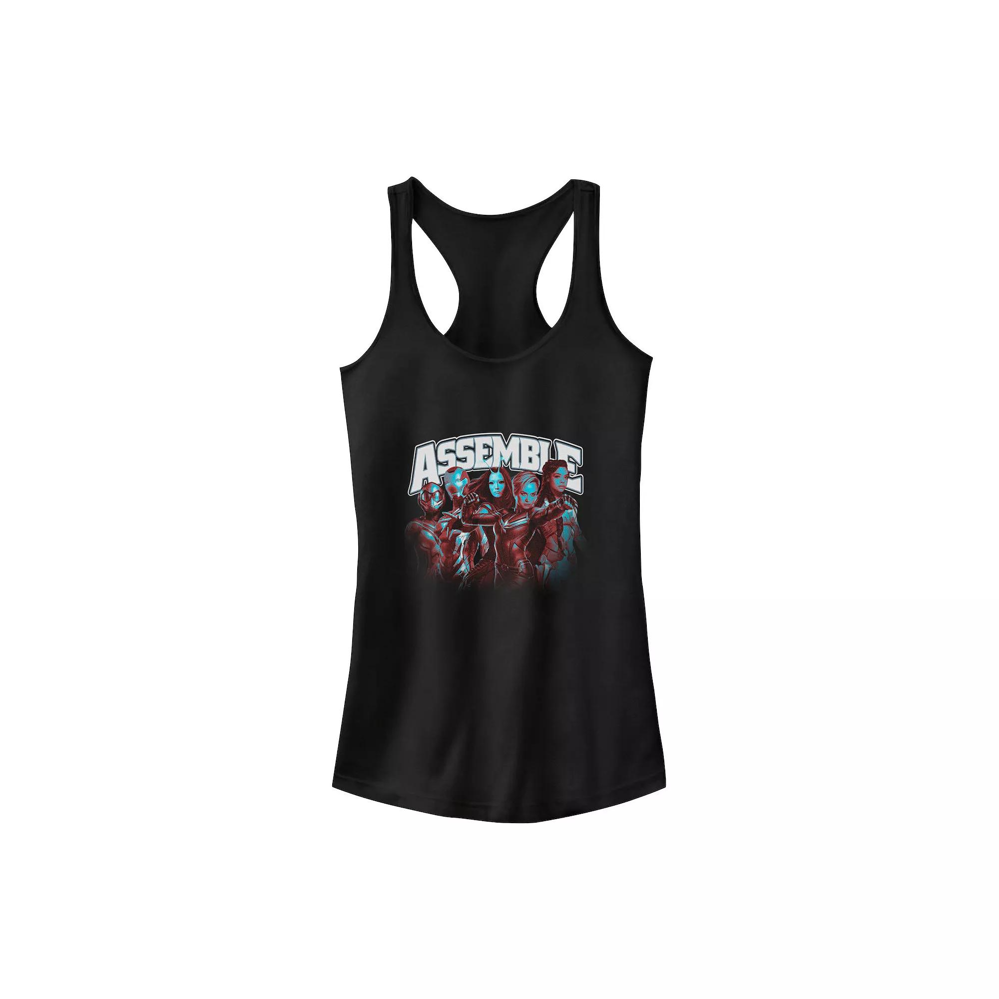 Juniors' Marvel Women Avengers "Assemble" Group Shot Tank Top, Girl's,  Product Image