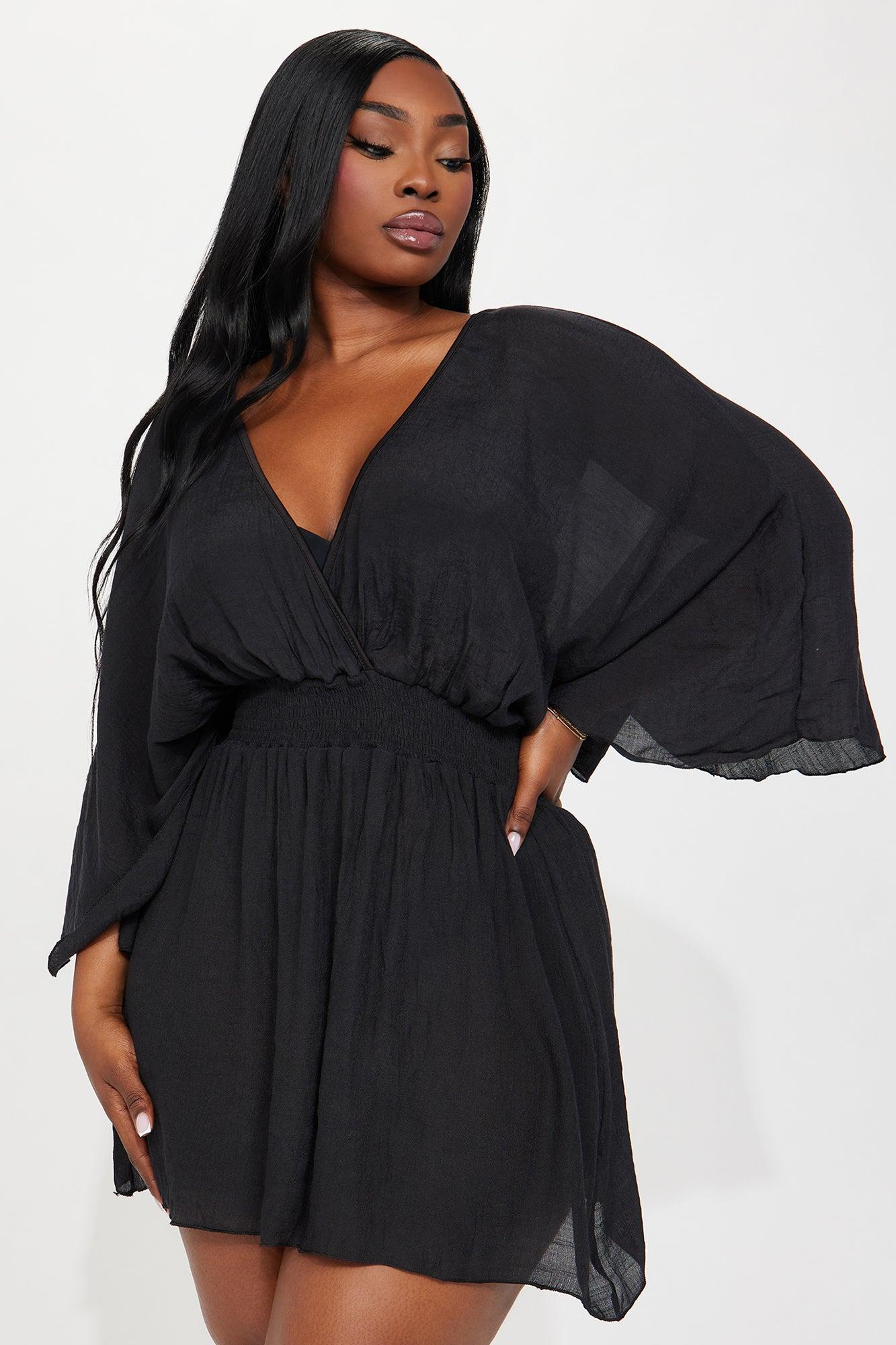 Shayna Cover Up Dress - Black Product Image