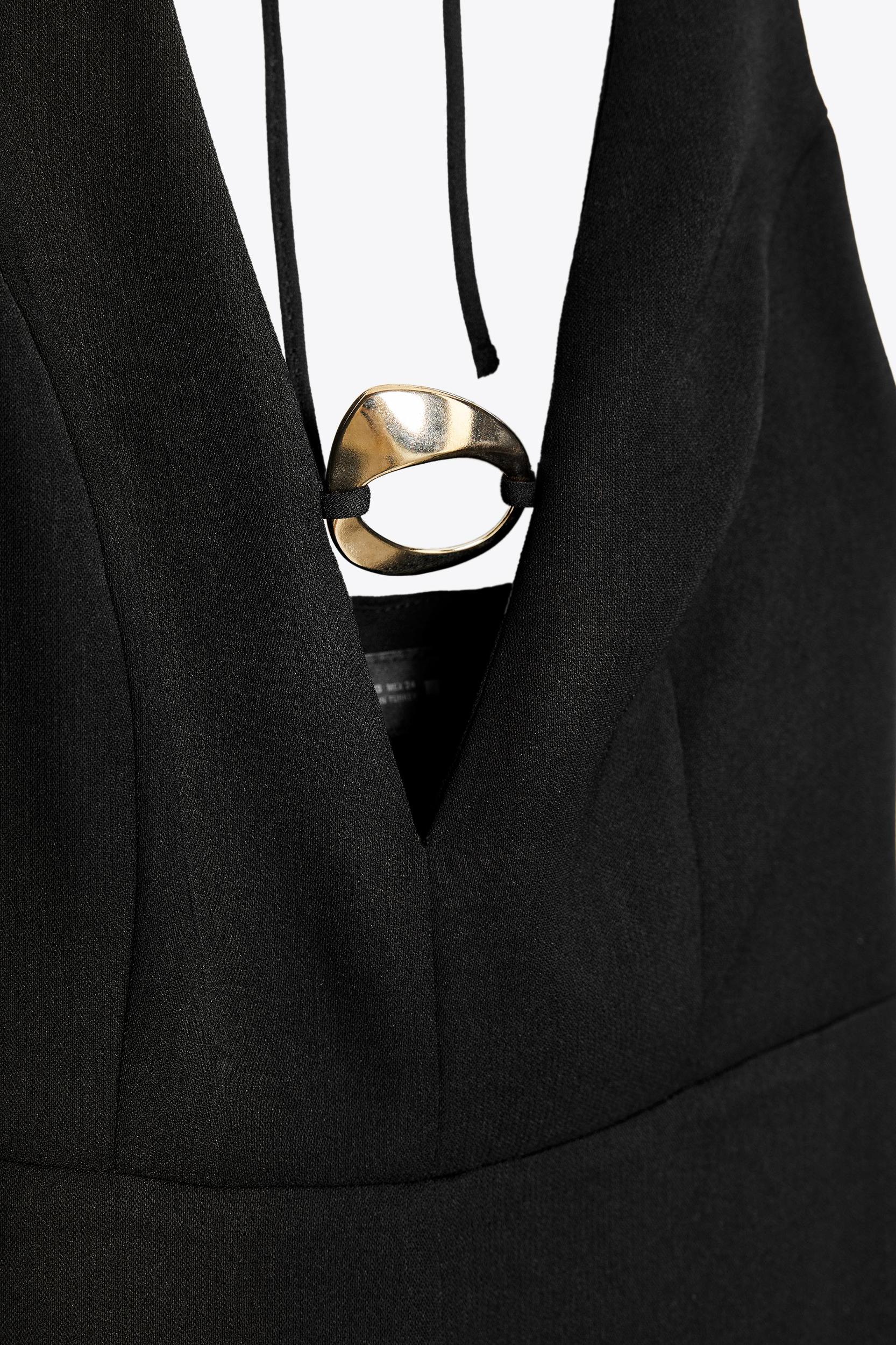 GOLD APPLIQUÉ MIDI DRESS Product Image