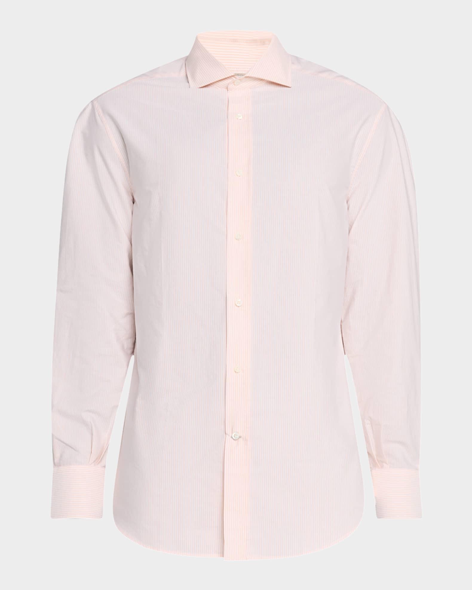 Men's Cotton Bacchetta Stripe Sport Shirt Product Image