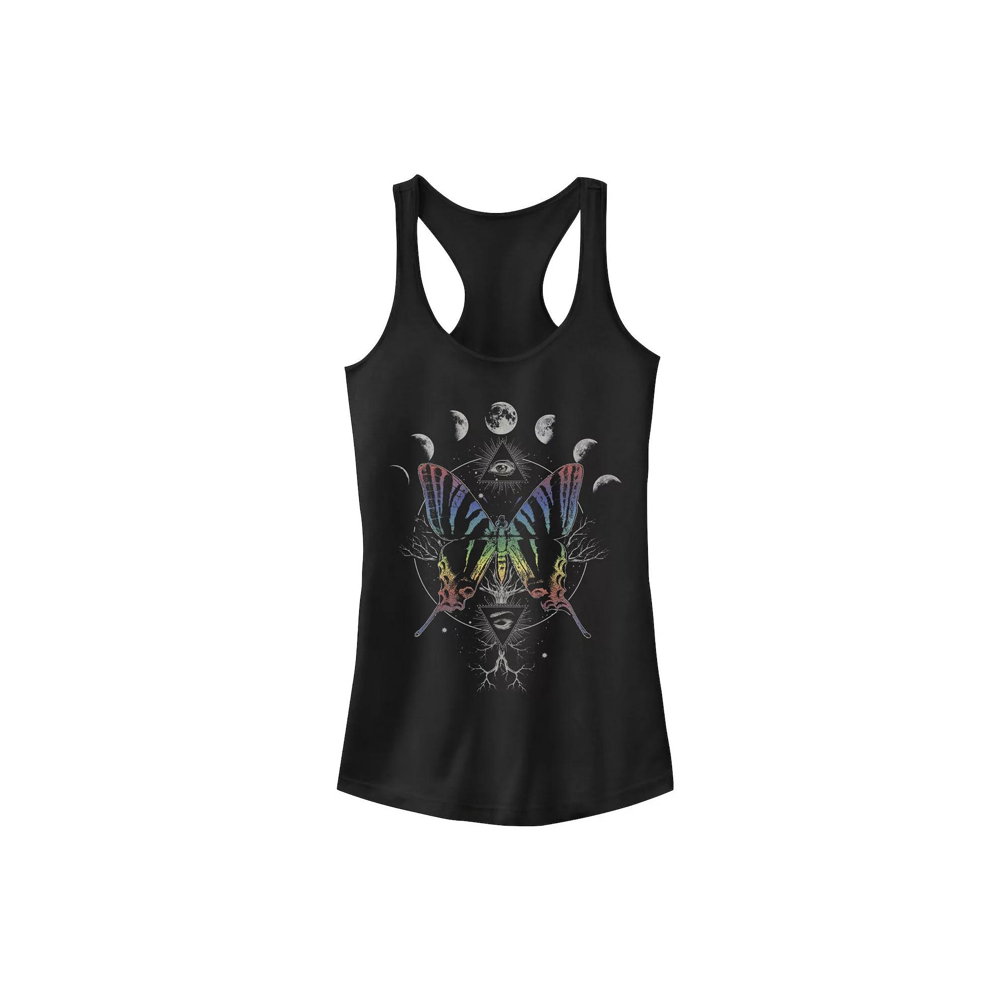 Juniors' Stardust Earth Retro Portrait Graphic Tank Top, Girl's,  Product Image