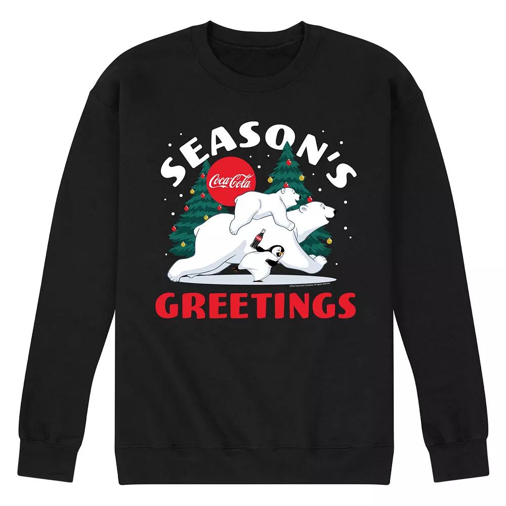 Men's CocaCola Seasons Greetings Polar Bears Sweatshirt,  Product Image