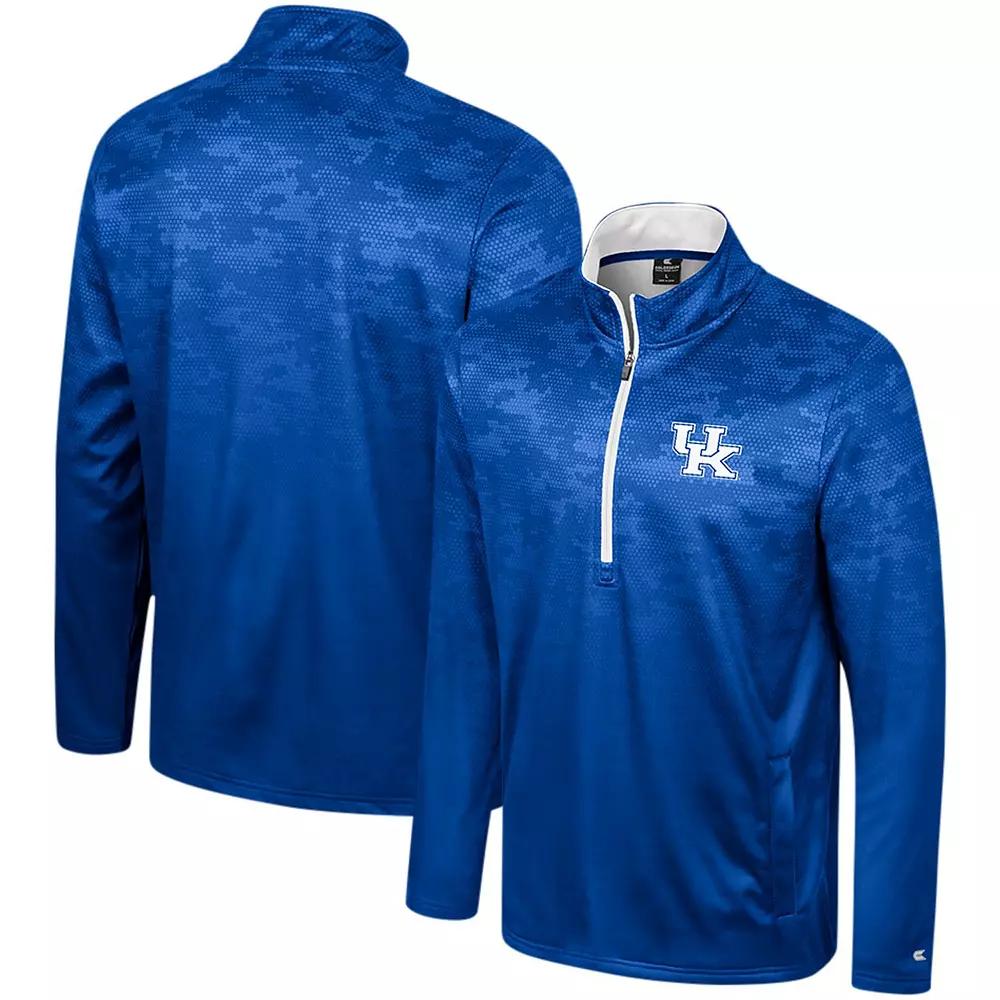 Men's Colosseum Royal Kentucky Wildcats The Machine Half-Zip Jacket,  Product Image