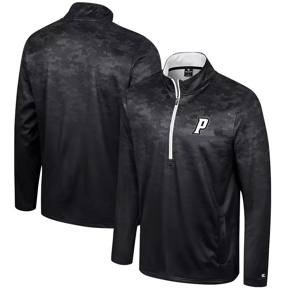 Men's Colosseum Black Providence Friars The Machine Half-Zip Jacket,  Product Image