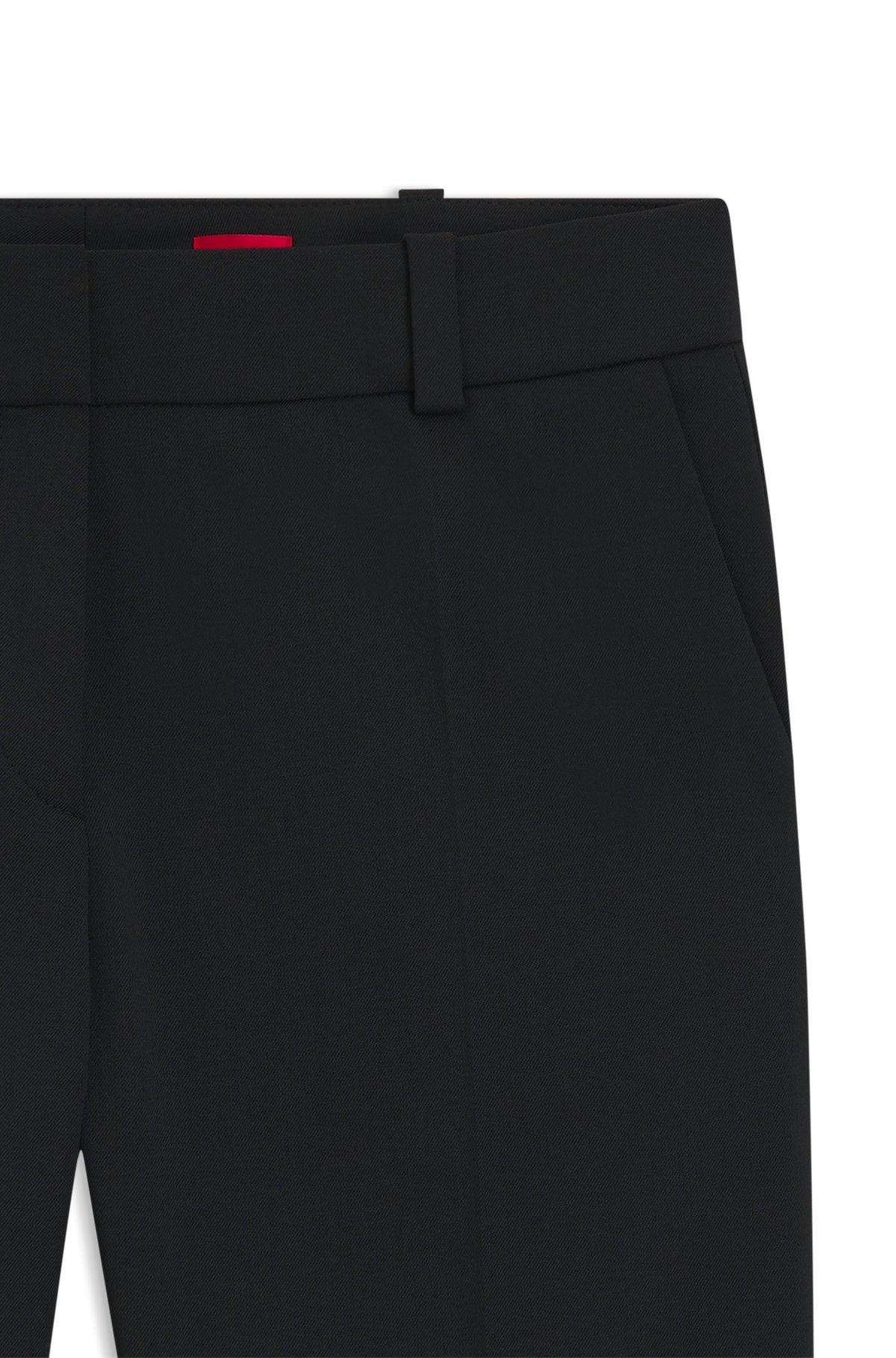 Blue-black tapered-fit jeans in stretch denim Product Image