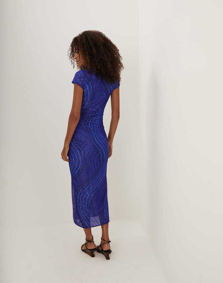 Anaya Midi Dress - Gemstone Product Image