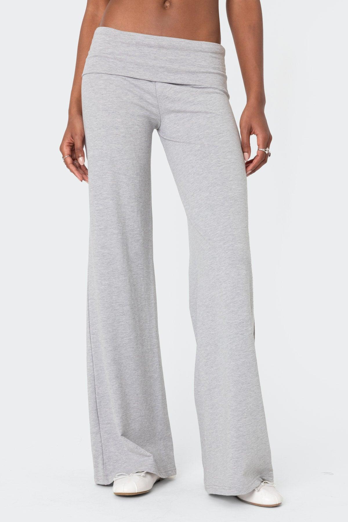 Wide Leg Foldover Pants Product Image