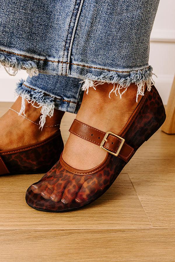 The Savannah Mesh Flats in Leopard Product Image