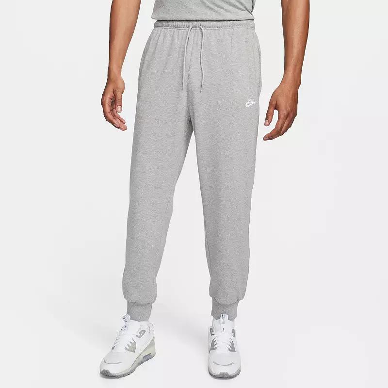 Nike Mens Nike Club Knit Joggers - Mens White/Dark Grey Heather Product Image