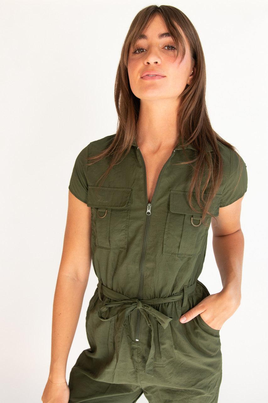 Utility Parachute Belted Jumpsuit Product Image