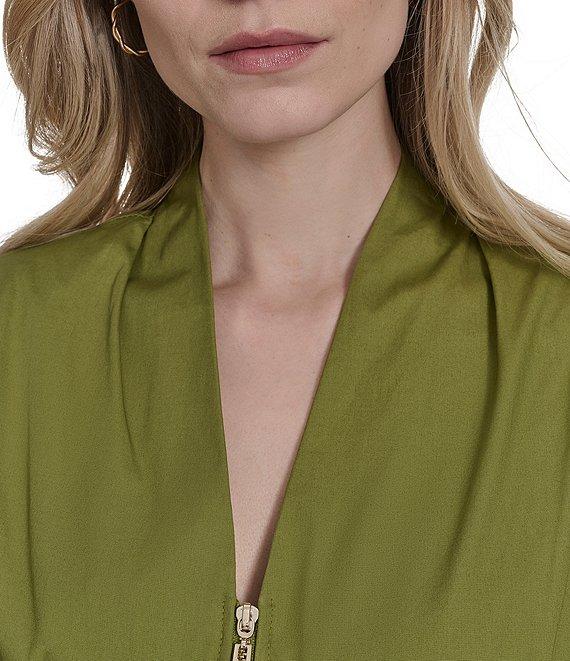 Vince Camuto V-Neck Cap Sleeve Smocked Waist Midi Dress Product Image