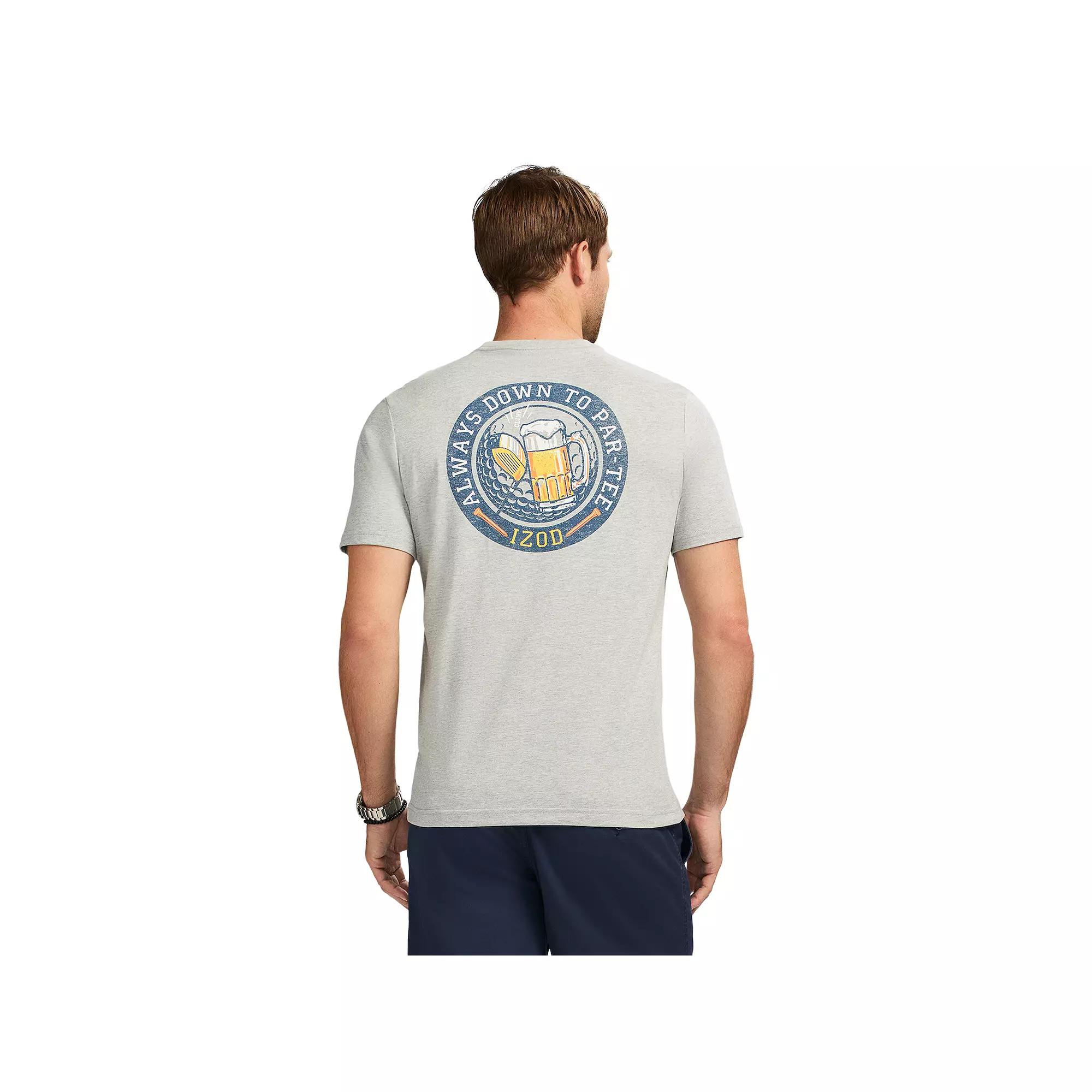 Men's IZOD Saltwater Soft Wash Short Sleeve Graphic Tee, Size: XXL, Always Down To Partee Product Image