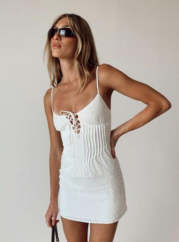 Selsey Mini Dress White Product Image