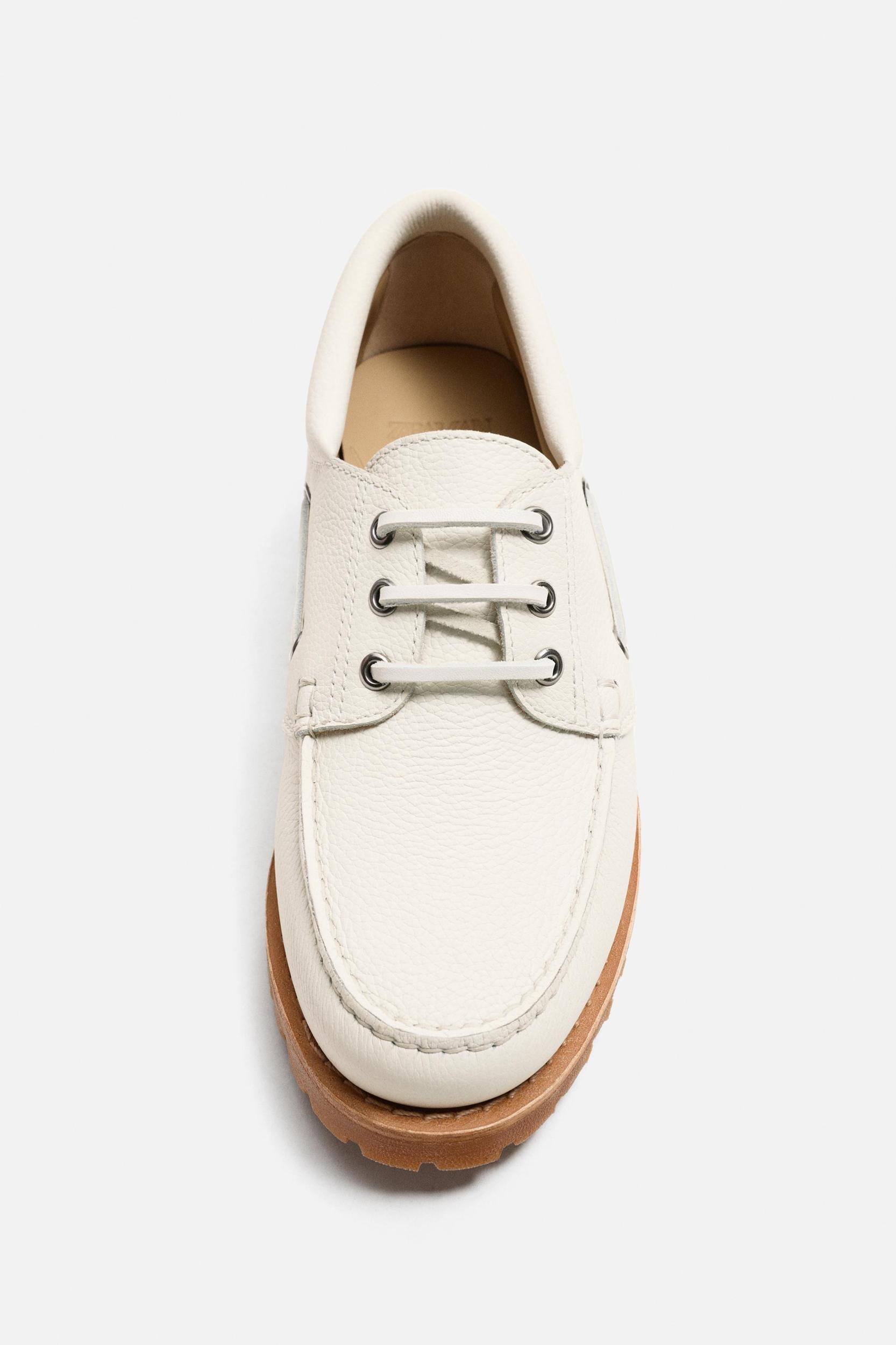 LEATHER BOAT SHOES Product Image