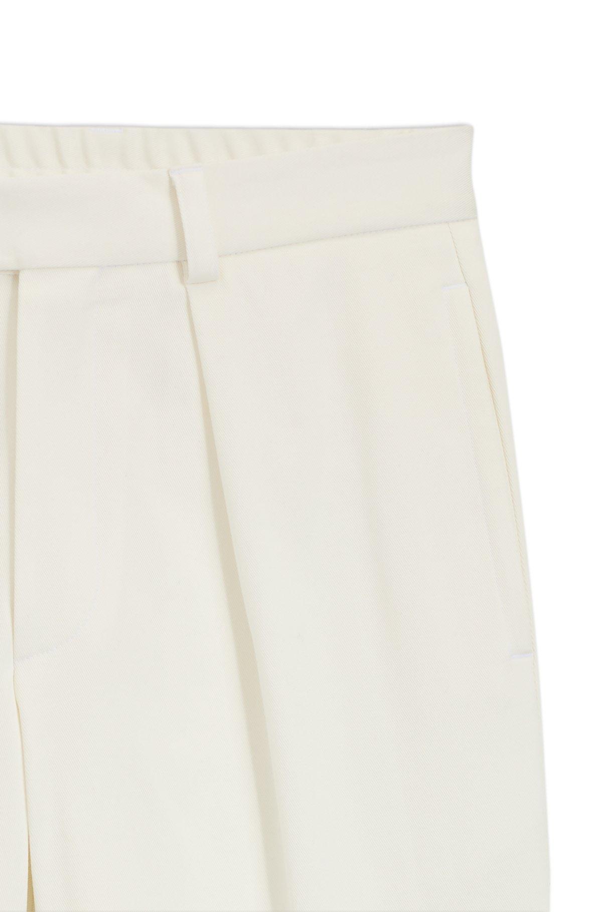 BOSS - BECKHAM x BOSS trousers in stretch cotton - White Product Image