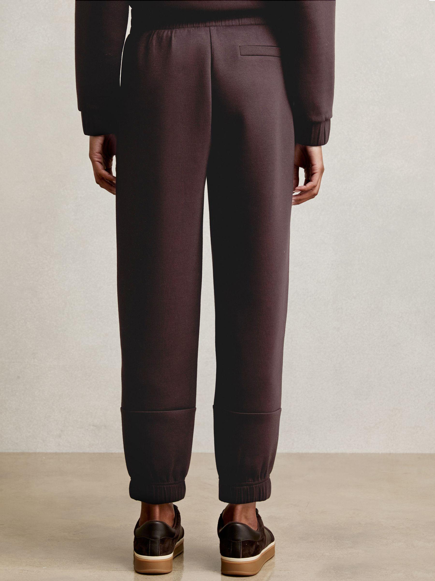 Interlock Tapered Joggers in Plum Product Image