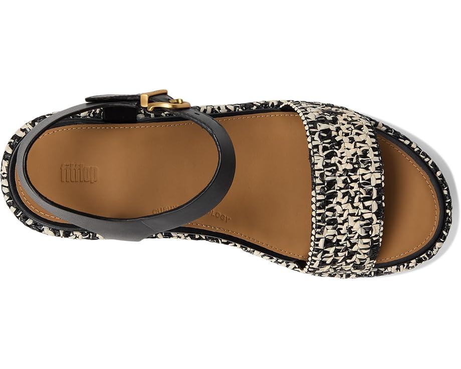 F-Mode Espadrille Leather Flatform A/Strap Sandals Product Image