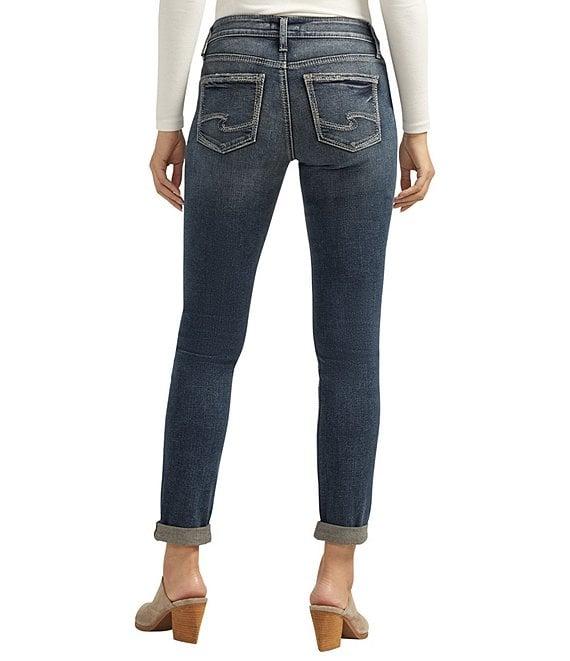 Silver Jeans Co. Mid Rise Girlfriend Skinny Jeans Product Image