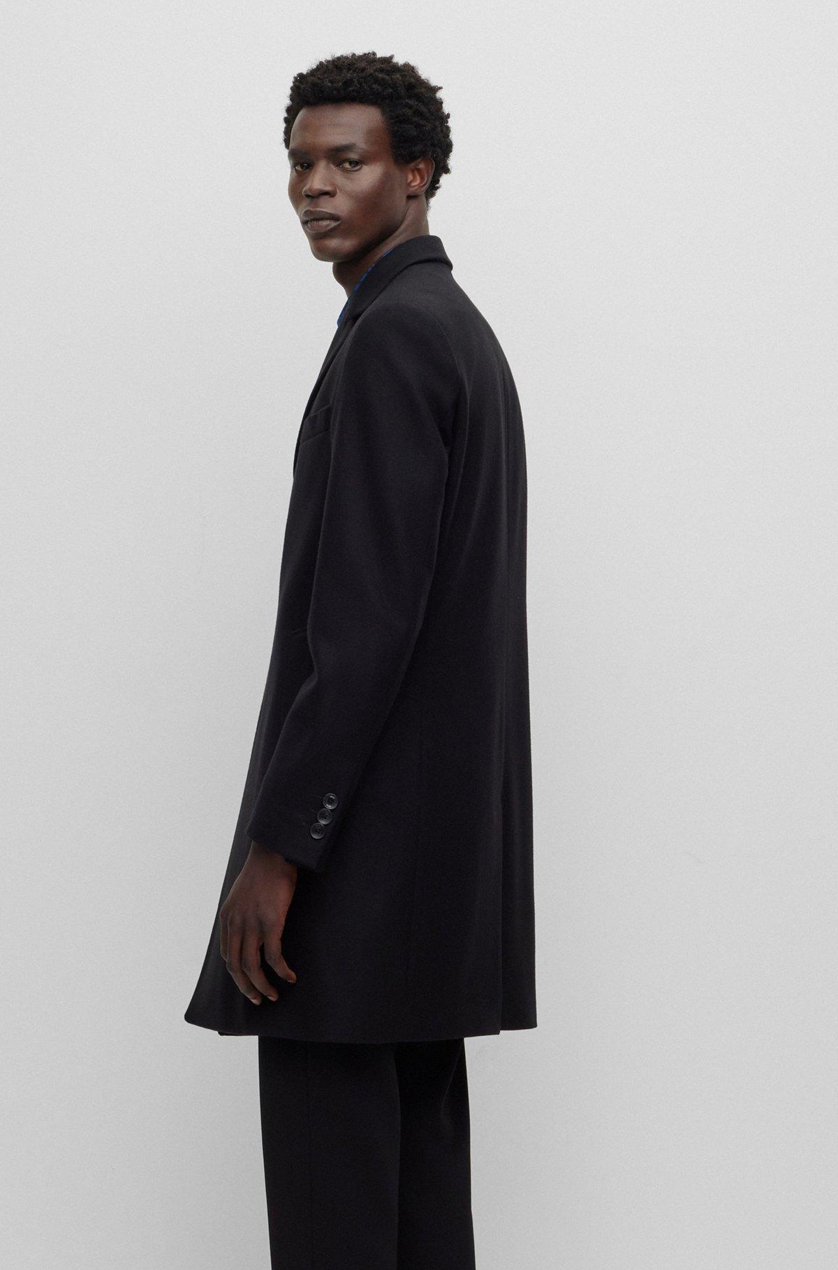 Slim-fit coat in a virgin-wool blend Product Image