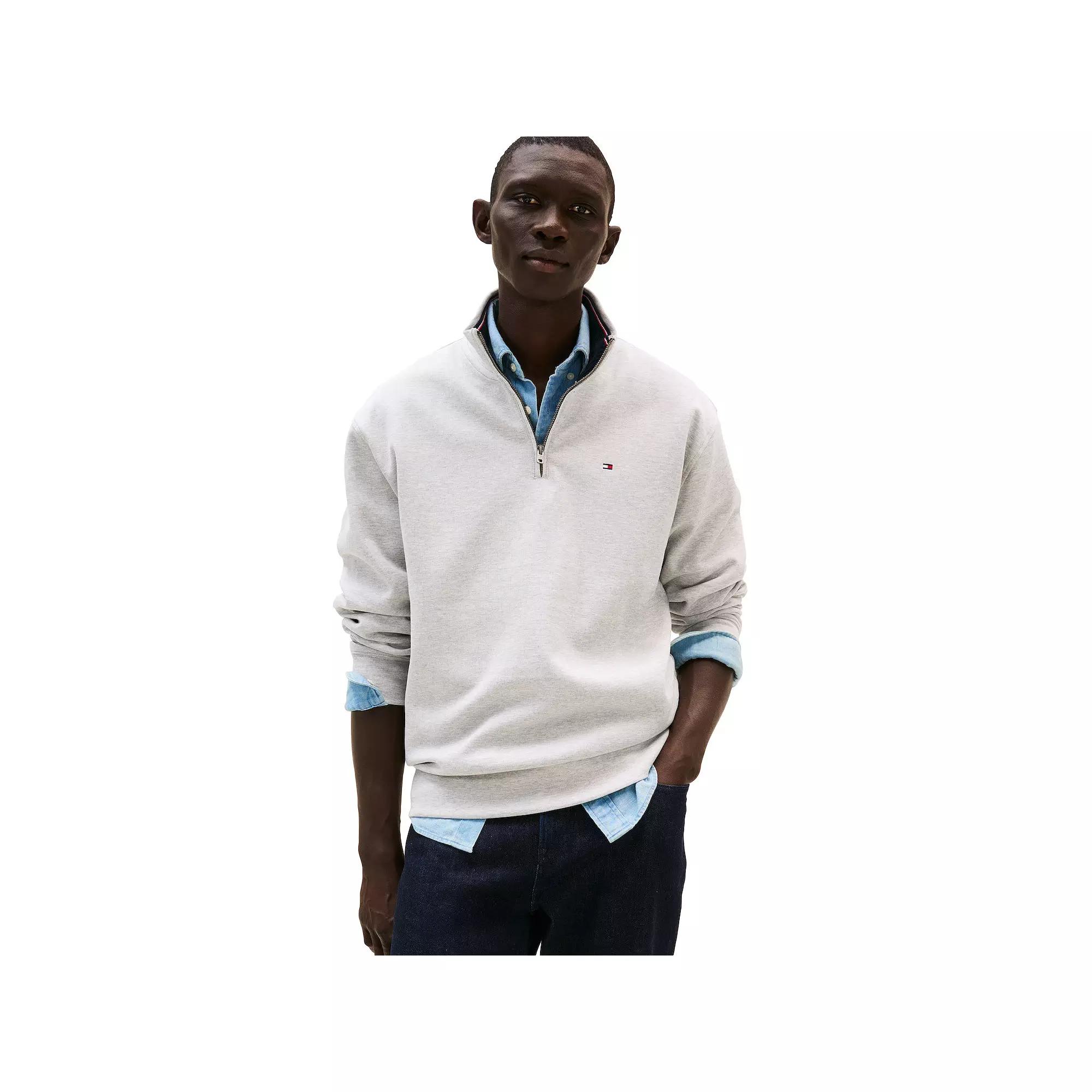 Men's Tommy Hilfiger Logo Quarter-Zip Top,  Product Image