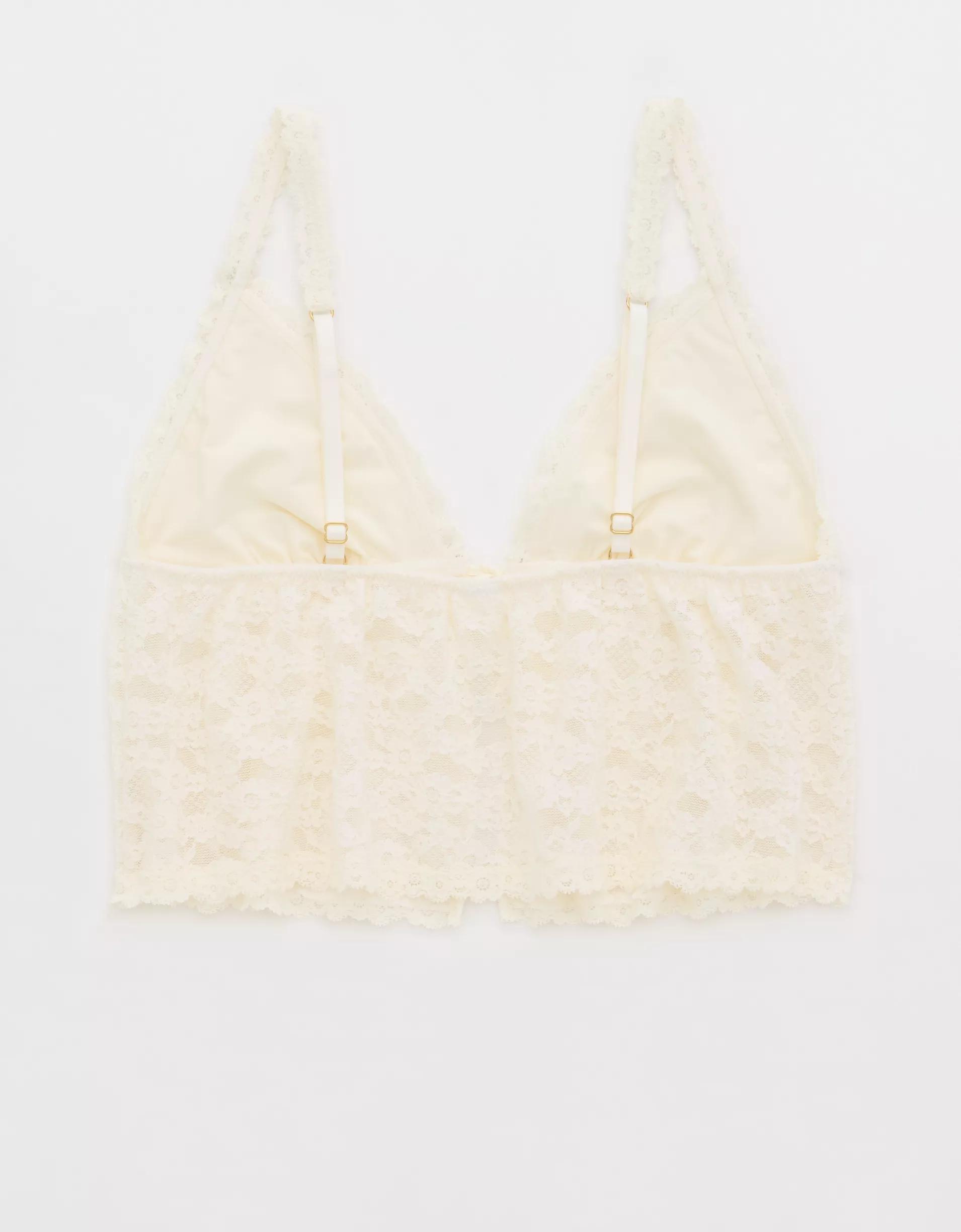 Show Off Vintage Lace Tie Front Bra Top Product Image