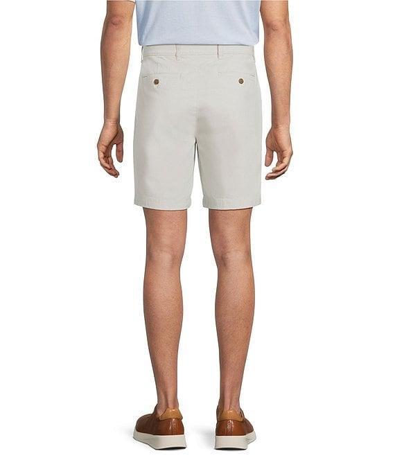 Roundtree & Yorke The Cloud Collection 8#double; Flat Front Washed Chino Shorts Product Image