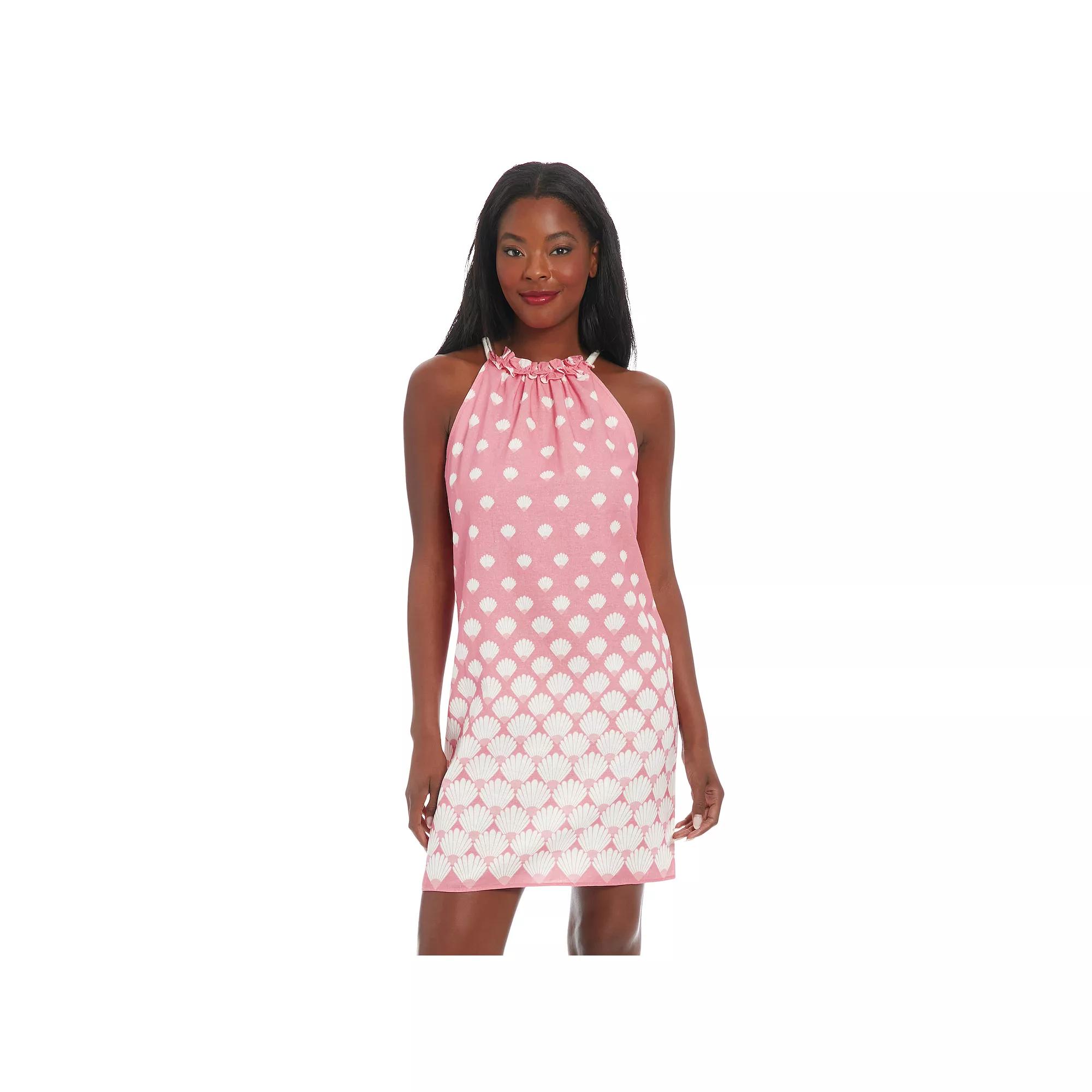 Womens London Times A-Line Halter Dress Product Image