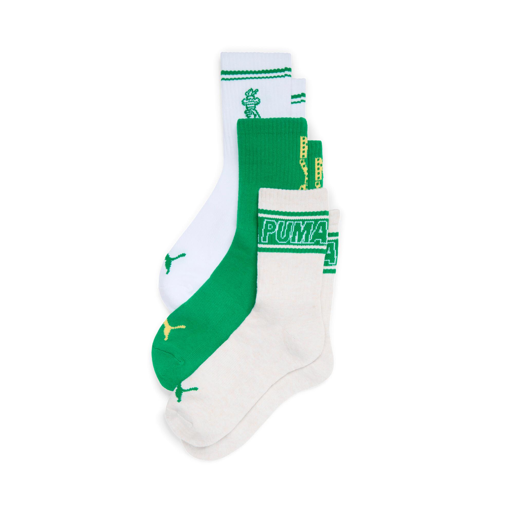 PUMA Women's Half-Terry Low Crew Length Socks (3 Pairs) Product Image