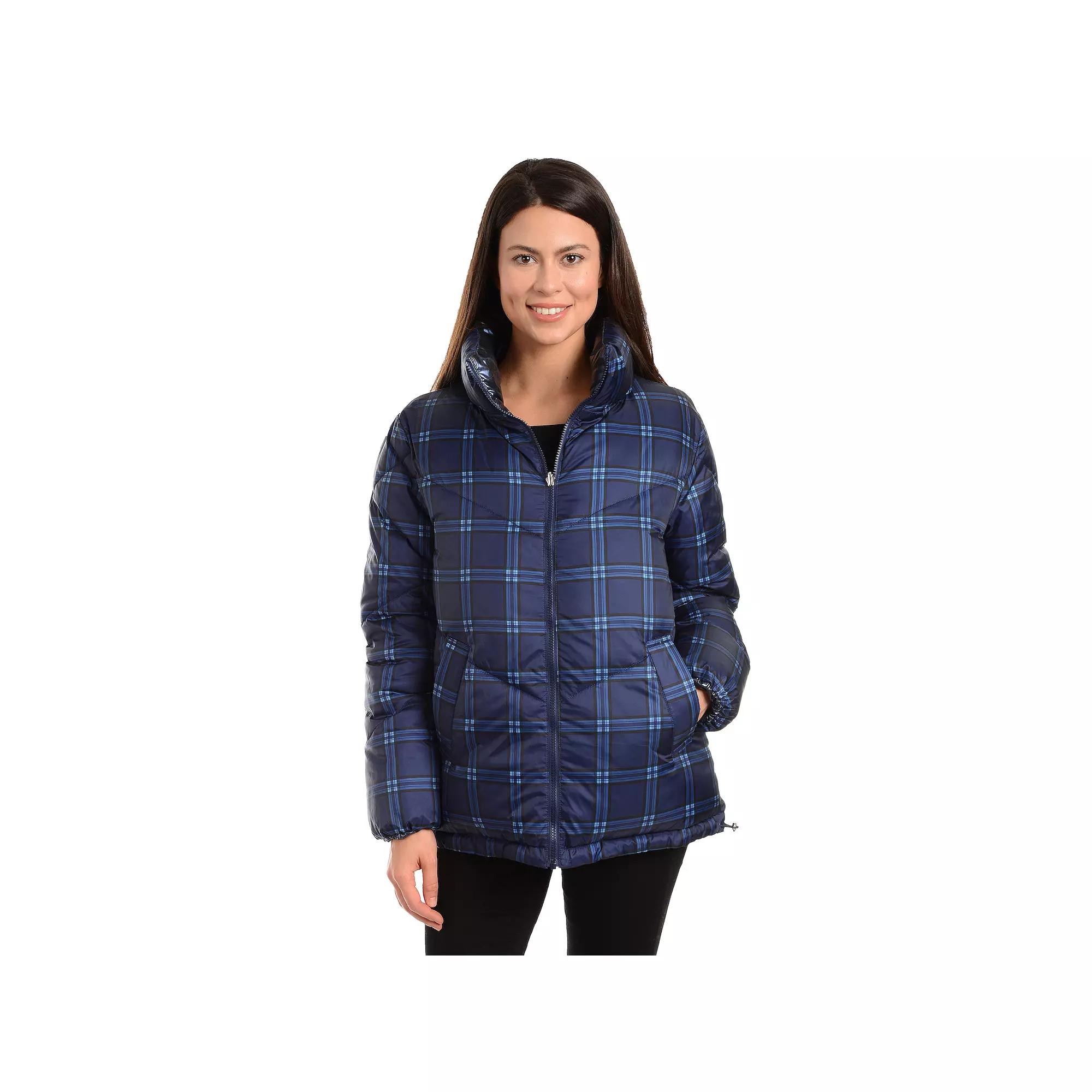 Women's Fleet Street Plaid Puffer Coat,  Product Image