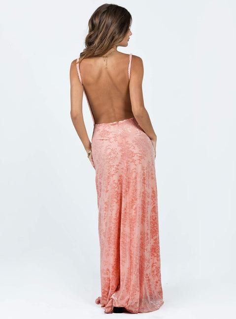 Amiya Maxi Dress Pink Product Image