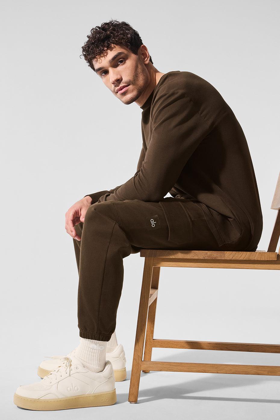 Double Take Long Sleeve Crew - Espresso Product Image