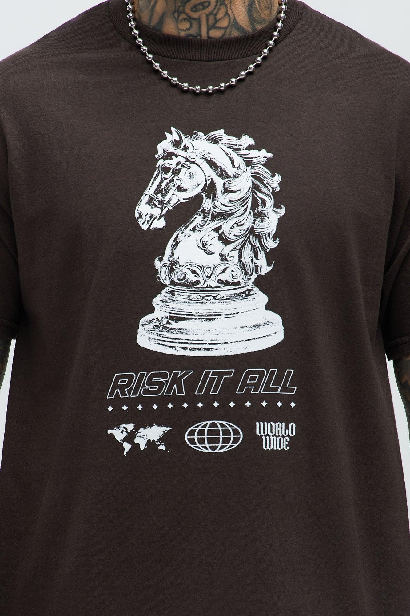 Risk It All Knight Short Sleeve Tee - Brown Product Image