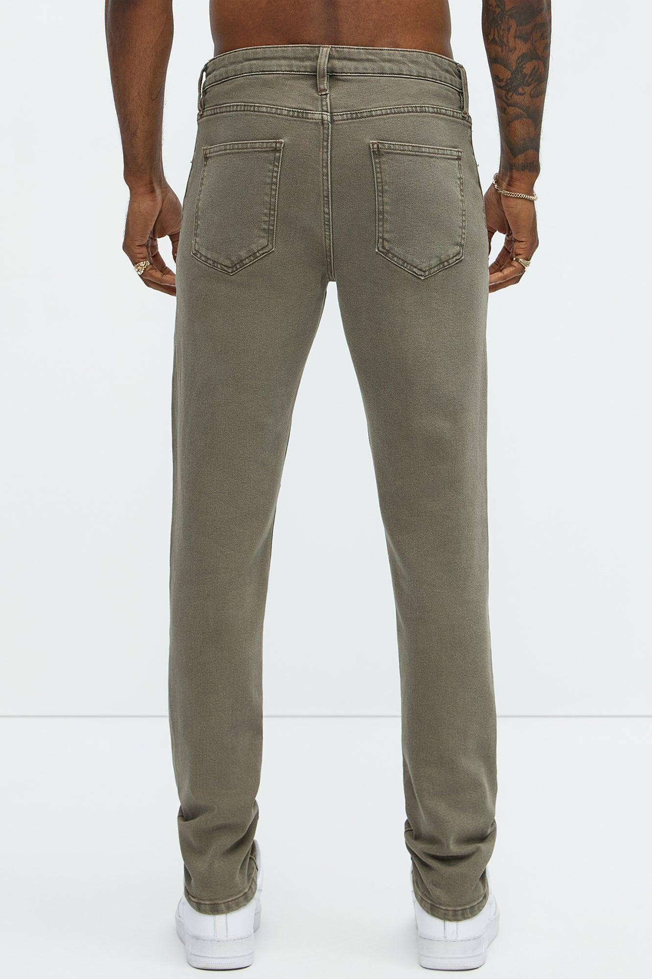Get Clever Skinny Jeans - Brown Product Image