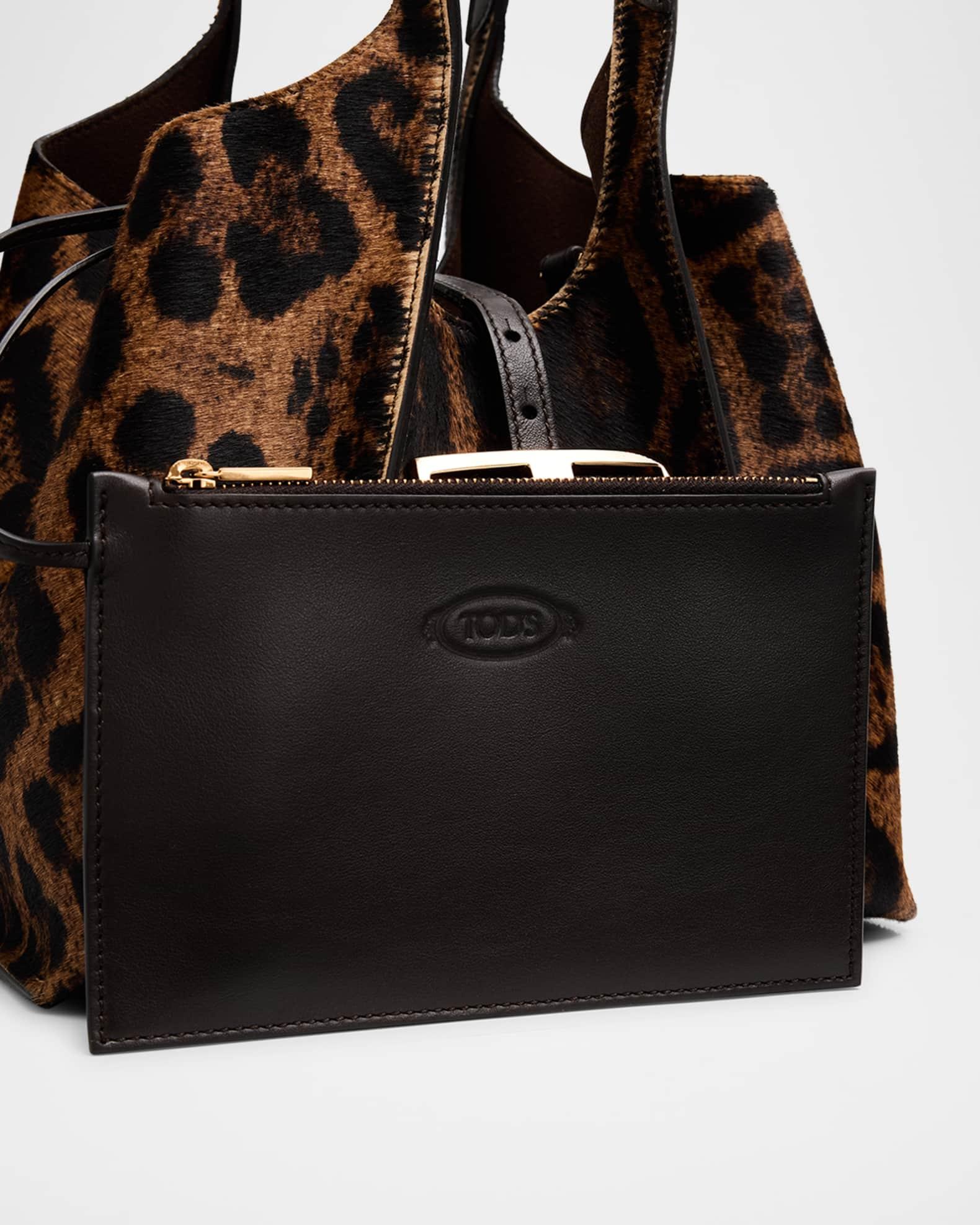 Animal-Print Calf Hair Shopping Tote Bag Product Image