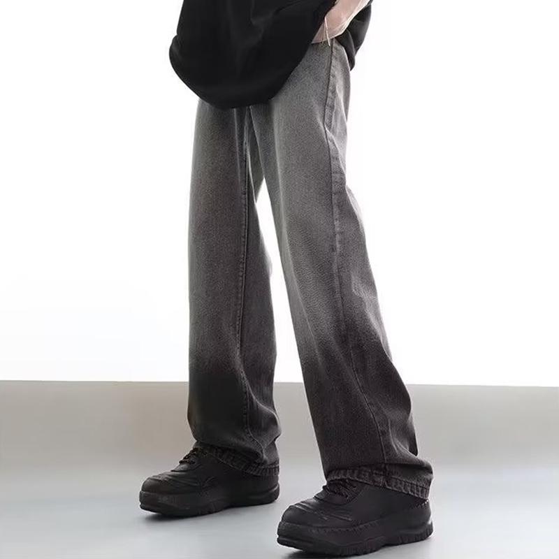 Sopula Unisex Men's Street Trend Washed Distressed Gradient Jeans Product Image