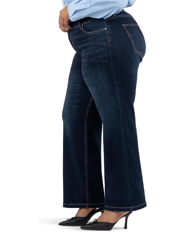 Petite Gwen High Rise Wide Leg Slouchy Raw Hem Five Pockets Product Image